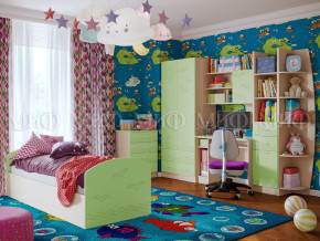 Детская комната Юниор-2 Салатовый в Ивделе - ivdel.magazinmebel.ru | фото