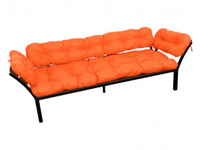 Диван Дачный с подлокотниками оранжевая подушка в Ивделе - ivdel.magazinmebel.ru | фото