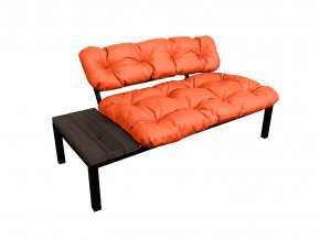 Диван Дачный со столиком оранжевая подушка в Ивделе - ivdel.magazinmebel.ru | фото