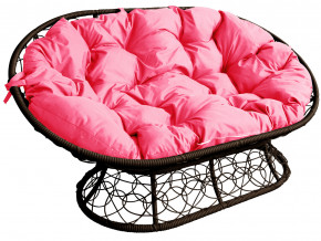 Диван Мамасан с ротангом розовая подушка в Ивделе - ivdel.magazinmebel.ru | фото