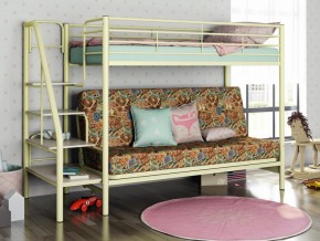 Двухъярусная кровать с диваном Мадлен 3 Слоновая кость-марки в Ивделе - ivdel.magazinmebel.ru | фото