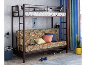 Двухъярусная кровать с диваном Мадлен Коричневая-марки в Ивделе - ivdel.magazinmebel.ru | фото