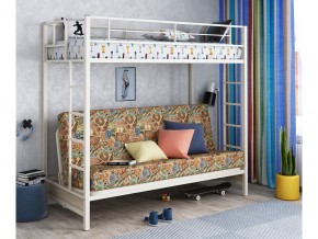 Двухъярусная кровать с диваном Мадлен Слоновая кость-марки в Ивделе - ivdel.magazinmebel.ru | фото