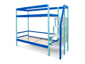 Двухъярусная кровать Svogen мятно-синий в Ивделе - ivdel.magazinmebel.ru | фото - изображение 2