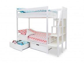 Двухъярусная кровать Svogen с ящиками белый в Ивделе - ivdel.magazinmebel.ru | фото - изображение 2