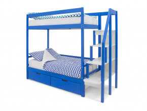 Двухъярусная кровать Svogen с ящиками синий в Ивделе - ivdel.magazinmebel.ru | фото