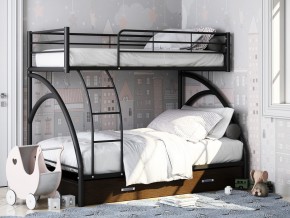 Двухъярусная кровать Виньола-2 Я черный в Ивделе - ivdel.magazinmebel.ru | фото