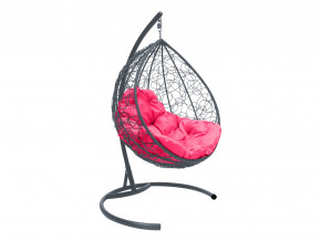 Кокон Капля ротанг розовая подушка в Ивделе - ivdel.magazinmebel.ru | фото