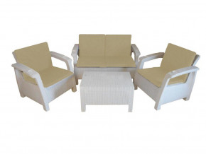 Комплект уличной мебели Yalta Premium Terrace Set белый в Ивделе - ivdel.magazinmebel.ru | фото