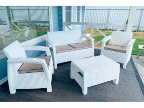 Комплект уличной мебели Yalta Terrace Set белый в Ивделе - ivdel.magazinmebel.ru | фото
