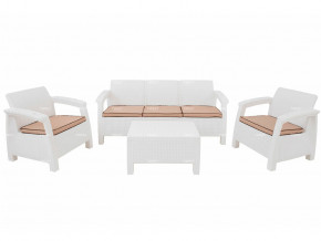 Комплект уличной мебели Yalta Terrace Triple Set белый в Ивделе - ivdel.magazinmebel.ru | фото