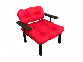 Кресло Дачное красная подушка в Ивделе - ivdel.magazinmebel.ru | фото