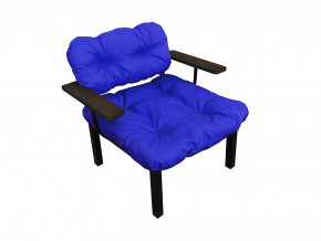 Кресло Дачное синяя подушка в Ивделе - ivdel.magazinmebel.ru | фото