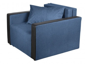 Кресло-кровать Милена с подлокотниками велюр синий в Ивделе - ivdel.magazinmebel.ru | фото