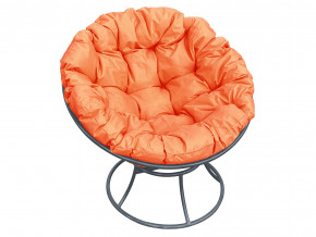 Кресло Папасан без ротанга оранжевая подушка в Ивделе - ivdel.magazinmebel.ru | фото