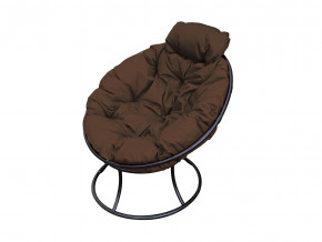 Кресло Папасан мини без ротанга коричневая подушка в Ивделе - ivdel.magazinmebel.ru | фото
