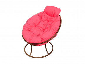 Кресло Папасан мини без ротанга розовая подушка в Ивделе - ivdel.magazinmebel.ru | фото