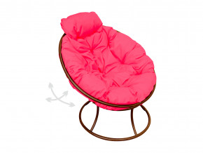 Кресло Папасан мини пружинка без ротанга розовая подушка в Ивделе - ivdel.magazinmebel.ru | фото