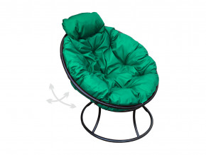 Кресло Папасан мини пружинка без ротанга зелёная подушка в Ивделе - ivdel.magazinmebel.ru | фото