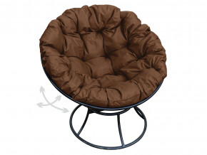 Кресло Папасан пружинка без ротанга коричневая подушка в Ивделе - ivdel.magazinmebel.ru | фото