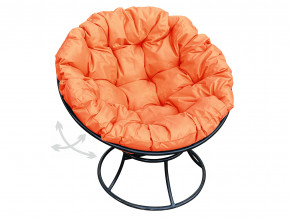 Кресло Папасан пружинка без ротанга оранжевая подушка в Ивделе - ivdel.magazinmebel.ru | фото