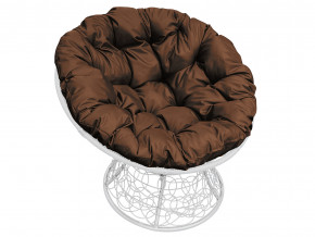 Кресло Папасан с ротангом коричневая подушка в Ивделе - ivdel.magazinmebel.ru | фото