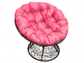 Кресло Папасан с ротангом розовая подушка в Ивделе - ivdel.magazinmebel.ru | фото