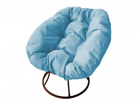 Кресло Пончик без ротанга голубая подушка в Ивделе - ivdel.magazinmebel.ru | фото - изображение 1