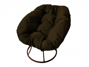 Кресло Пончик без ротанга коричневая подушка в Ивделе - ivdel.magazinmebel.ru | фото - изображение 1