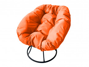 Кресло Пончик без ротанга оранжевая подушка в Ивделе - ivdel.magazinmebel.ru | фото - изображение 1