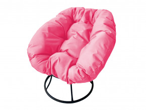Кресло Пончик без ротанга розовая подушка в Ивделе - ivdel.magazinmebel.ru | фото