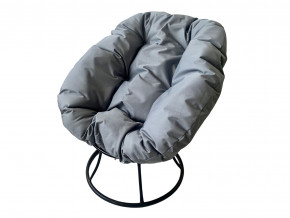 Кресло Пончик без ротанга серая подушка в Ивделе - ivdel.magazinmebel.ru | фото - изображение 1