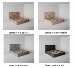 Кровать Геометрия 1.6 м с ортопедическим основанием в Ивделе - ivdel.magazinmebel.ru | фото - изображение 2