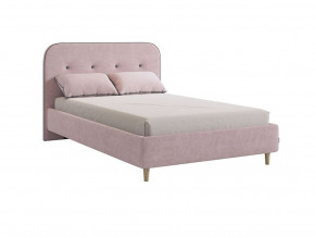 Кровать 1200 Лео велюр нежно-розовый в Ивделе - ivdel.magazinmebel.ru | фото
