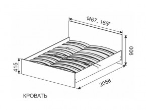 Кровать 1600х2000 ортопедическое основание в Ивделе - ivdel.magazinmebel.ru | фото