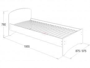 Кровать-2 одинарная 800*1900 ясень анкор светлый в Ивделе - ivdel.magazinmebel.ru | фото - изображение 3