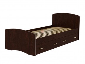 Кровать-6 одинарная с 2-мя ящиками 900*2000 венге в Ивделе - ivdel.magazinmebel.ru | фото
