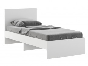 Кровать 900 Осло модуль М11 с настилом Лайт Белый в Ивделе - ivdel.magazinmebel.ru | фото