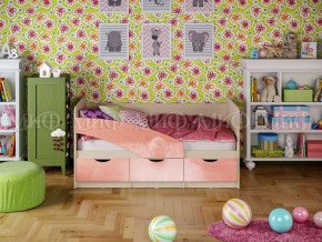 Кровать Бабочки 1800 Розовый металлик в Ивделе - ivdel.magazinmebel.ru | фото