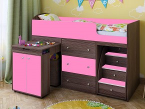 Кровать чердак Малыш 80х180 бодега-розовый в Ивделе - ivdel.magazinmebel.ru | фото