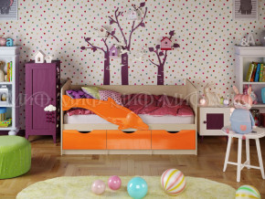 Кровать Дельфин-1 1600 Оранжевый металлик в Ивделе - ivdel.magazinmebel.ru | фото
