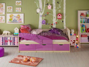 Кровать Дельфин 1600 Фиолетовый металлик в Ивделе - ivdel.magazinmebel.ru | фото