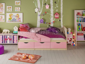 Кровать Дельфин 1800 Розовый металлик в Ивделе - ivdel.magazinmebel.ru | фото
