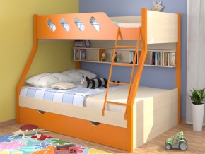 Кровать Дельта 20.02 оранжевая в Ивделе - ivdel.magazinmebel.ru | фото