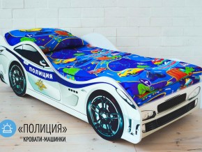 Кровать детская машина Полиции в Ивделе - ivdel.magazinmebel.ru | фото - изображение 1