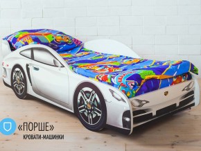 Кровать детская машинка Порше в Ивделе - ivdel.magazinmebel.ru | фото - изображение 1