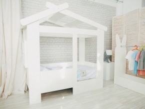 Кровать детская Теремок без ящика белая в Ивделе - ivdel.magazinmebel.ru | фото