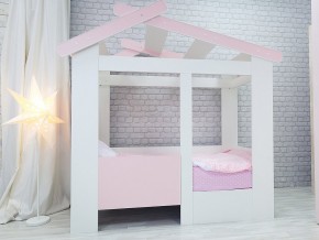 Кровать детская Теремок без ящика розовая в Ивделе - ivdel.magazinmebel.ru | фото