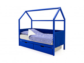 Кровать-домик мягкий Svogen с ящиками синий в Ивделе - ivdel.magazinmebel.ru | фото