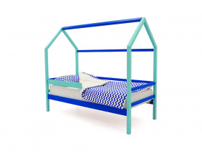 Кровать-домик Svogen с бортиком мятно-синий в Ивделе - ivdel.magazinmebel.ru | фото
